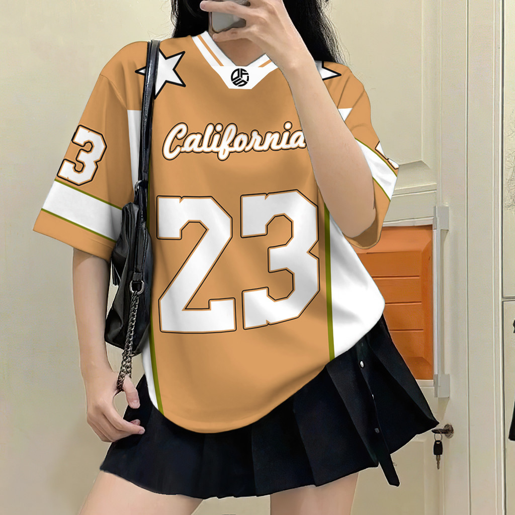 Vintage Jersey สําหรับผู้หญิง 3d พิมพ์ Jersey ฤดูร้อน Over ขนาดผู้หญิงแฟชั่น Oversize Jersey สําหรับ