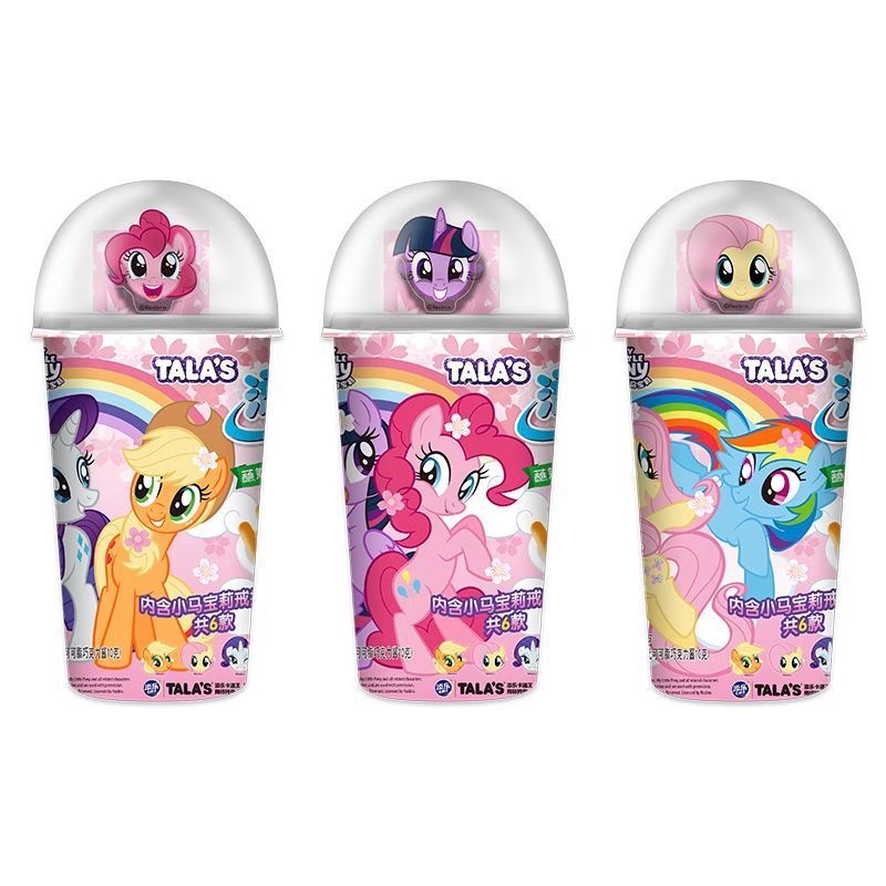 ใหม่สําหรับปี 2026 My Little Pony Dipping Sauce Biscuits Chocolate Strawberry Flavour Biscuits+Sauce