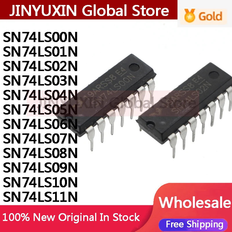 5PCS SN74LS00N SN74LS01N SN74LS02N SN74LS03N SN74LS04N SN74LS05N SN74LS06N SN74LS07N SN74LS08N SN74L