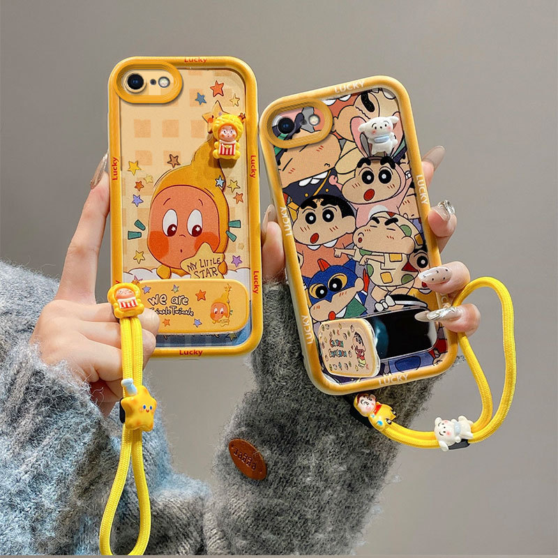 เคส For iPhone 6 Plus / iPhone 6s Plus / iPhone 6 / 6s tpu JMZJ หรูหรากระจกขาตั้ง Lanyard เคสโทรศัพท