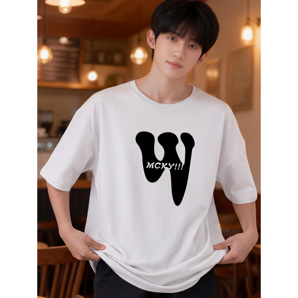 2N294B [AIYOU] Lelaki Baju T เสื้อผู้ชาย Tshirt Tops เสื้อผ้าผู้ชายรอบคอขนาดใหญ่ Plus ขนาดเสื้อยืด C