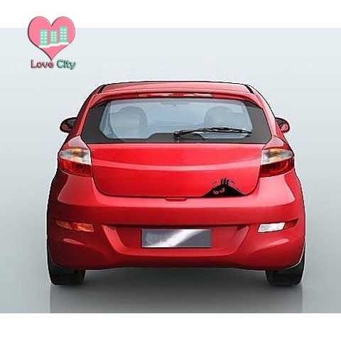 บริการจัดส่งในพื้นที่ Funny Peeking Monster Auto Car Walls Windows Sticker สําหรับหมวกกันน็อครถยนต์แ