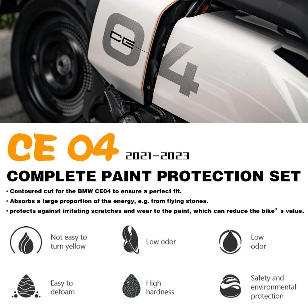 สําหรับ BMW CE04 CE 04 อุปกรณ์เสริมสีชุดป้องกัน CE-04 TPU Body Protection สติกเกอร์สําหรับ bmw ce04 