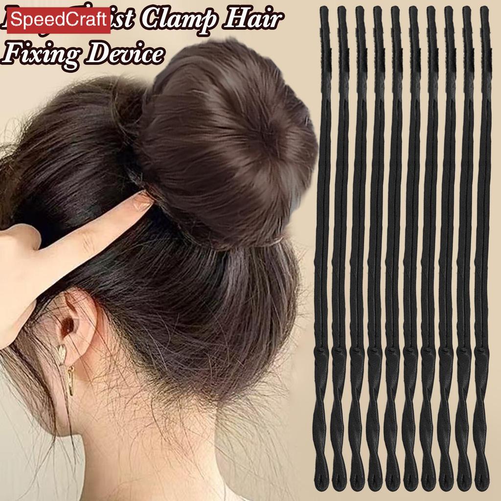 Flawless Hair Bun Creator - 2-6 ชิ้น Black Twist Clamp สําหรับผู้หญิงขี้เกียจจัดแต่งทรงผม Firm Grip 