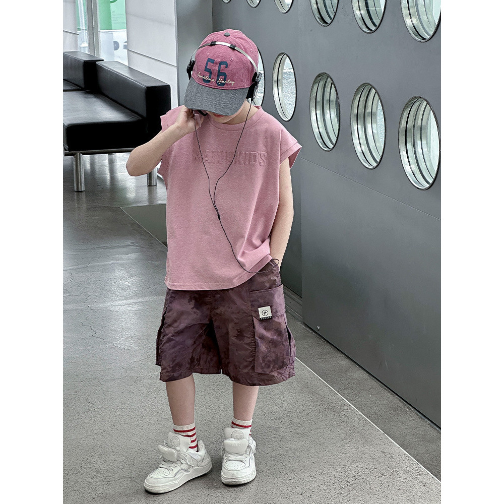 湖州织里童装男童无袖夏季运动套装男孩夏装儿童背心套装Huzhou Zhili Children's Wear Sleeveless Summer Sports Set for Boyscuabd4TT