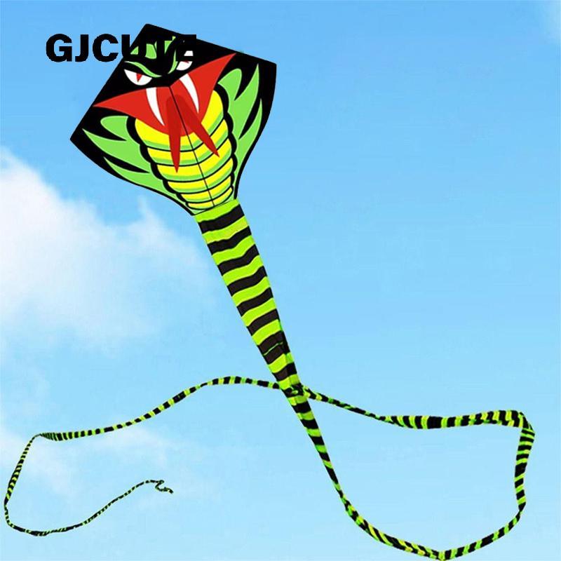 GJCUTE 2025 ปีใหม่งูงูงูสีเขียว Kite Breeze Easy To Fly เด็กการ์ตูนมือถือผู้ใหญ่ว่าวขนาดใหญ่ WTD
