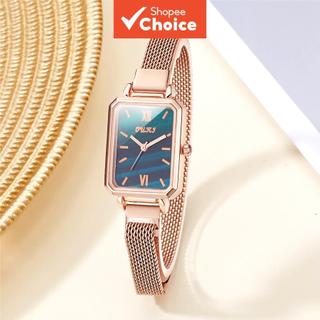 Magnetic Watch Luxury Rose Gold Analog Rectangle Edge Dial W0191