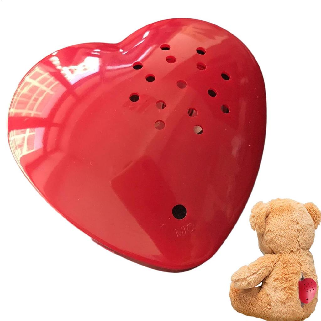 60 วินาทีรูปหัวใจ Mini Voice Recorder กล่องสําหรับตุ๊กตาสัตว์ขี้เล่น Mini Voice ของขวัญแทรกสําหรับ D