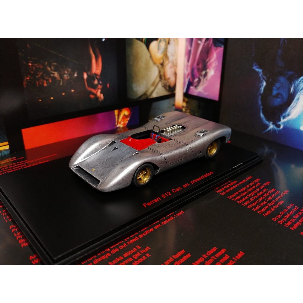 法国 Spark Red Line 法拉利 612P 7赛车 木瓜大美国进理发布车 1/43 Spark Red Line Ferrari 612P Group 7 Can-Am 1968 P