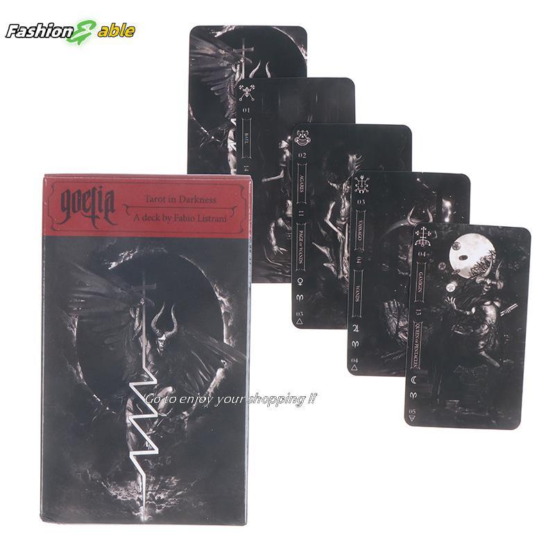 Fashion.shop03 Goetia ในความมืด การ์ด Oracle การ์ดทํานายคําทํานาย เกมกระดาน CAD