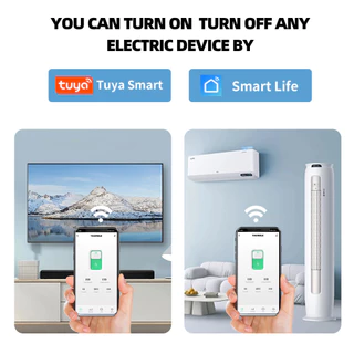 Tuya WIFI สมาร์ท Circuit Breaker Power Energy Meter KWh 1P 63A รีโมทคอนโทรลจับเวลาแรงดันไฟฟ้า Protector