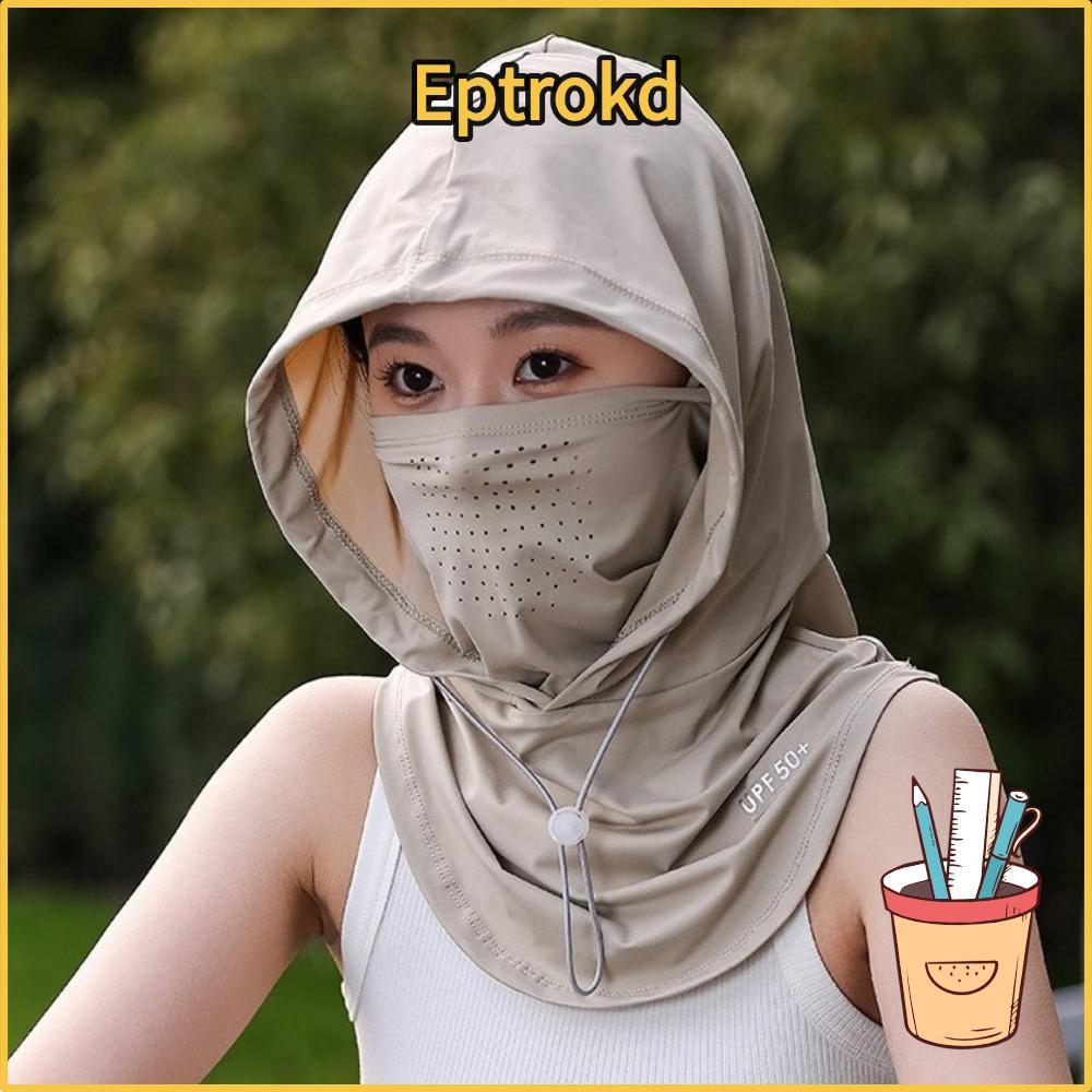 หมวกแก๊ป Etoro ทำจากผ้าไหมน้ำแข็งระบายอากาศดี มีผ้าคลุมไหล่ กันแดดสำหรับกิจกรรมกลางแจ้ง