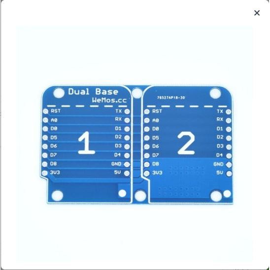 Dual Base Shield สําหรับ WeMos D1 Mini NodeMcu Base Shield [CE]