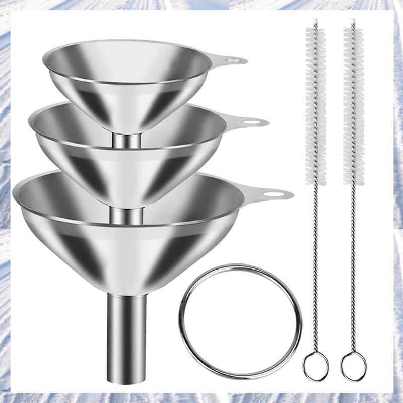 3 ชิ้นครัวน้ํามัน Hopper Funnels สําหรับ Transferring Essential Oils Liquid