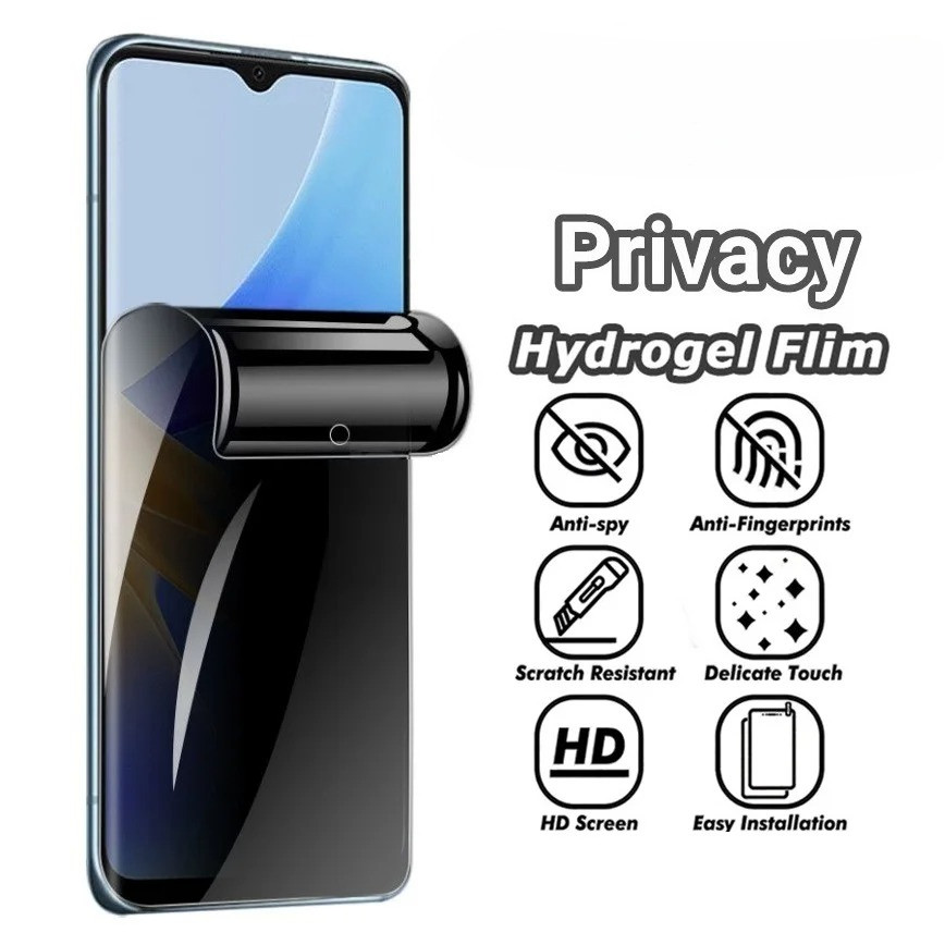 2 ชิ้นความเป็นส่วนตัว Hydrogel Anti Spy ป้องกันหน้าจอ Flim สําหรับ Vivo Y100 Y100i Y100t Y200 Y200e 