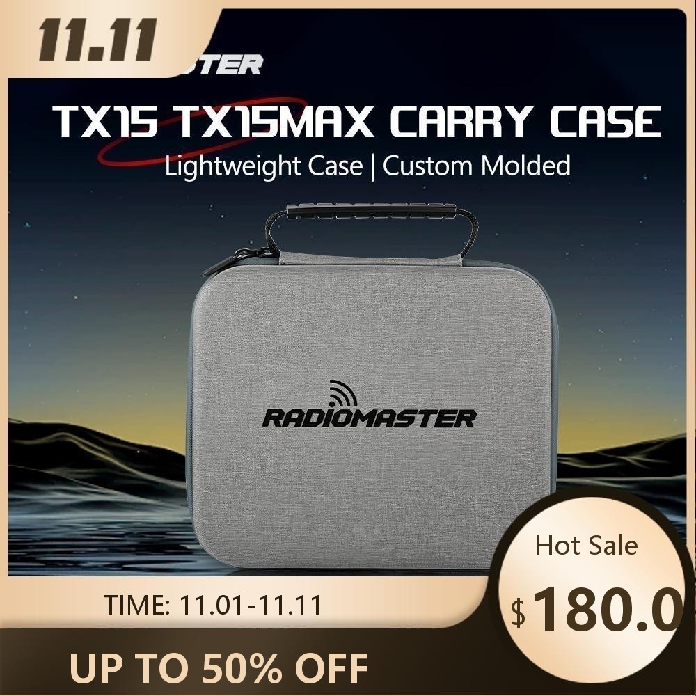 RadioMaster กระเป๋าใส่วิทยุ TX15 ฝาครอบป้องกันเข้ากันได้กับ TX15 และ TX15 MAX ตัวควบคุมวิทยุ FPV RC 