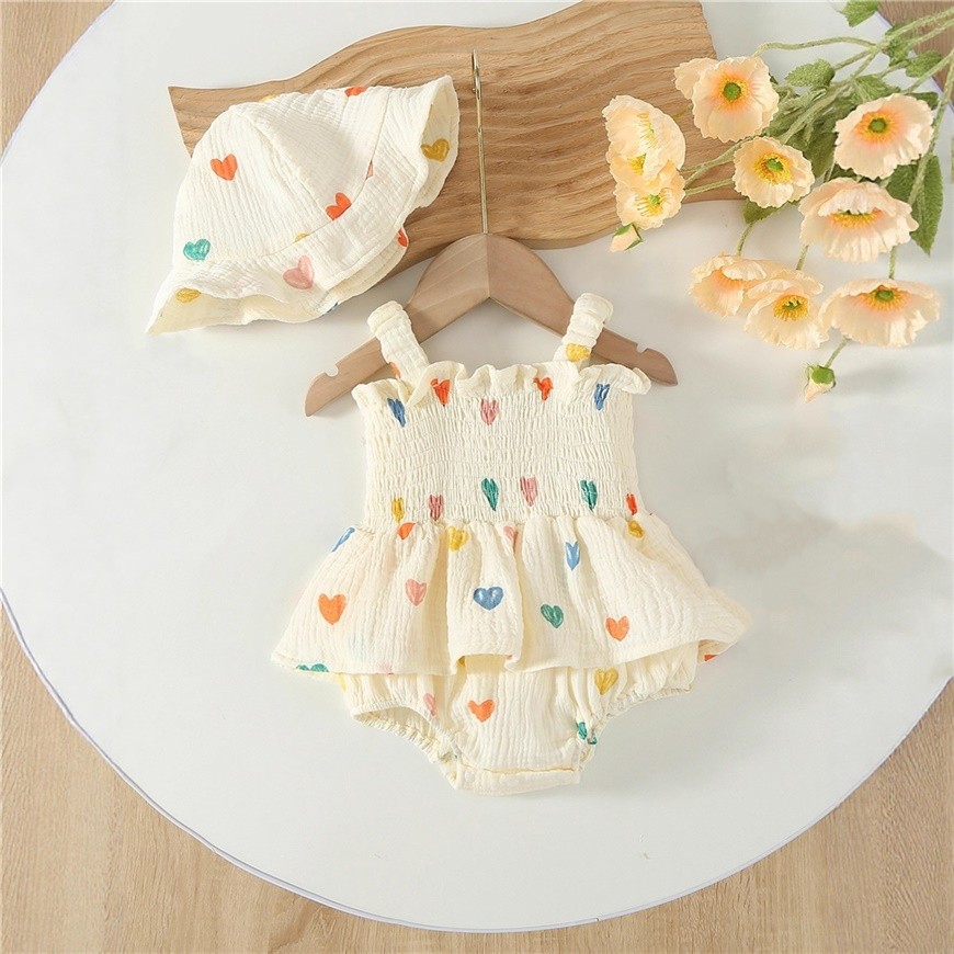 ชุดบอดี้สูททารกแรกเกิดพร้อมหมวกสีเหลือง ขนาด 3M - 2T ปี 2025