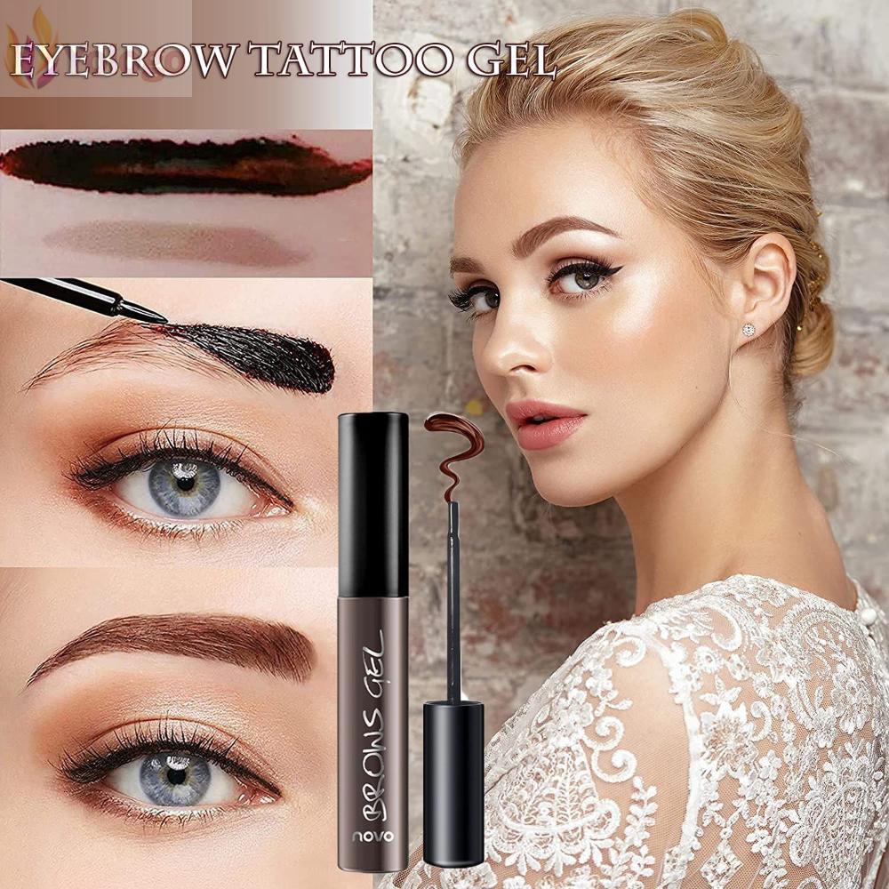 YOLOGO Peel Tattoo Eyebrow Gel Easy Peel Up ถึง 3 วัน Eyebrow Tint Tint Tint EyeBrow Gel