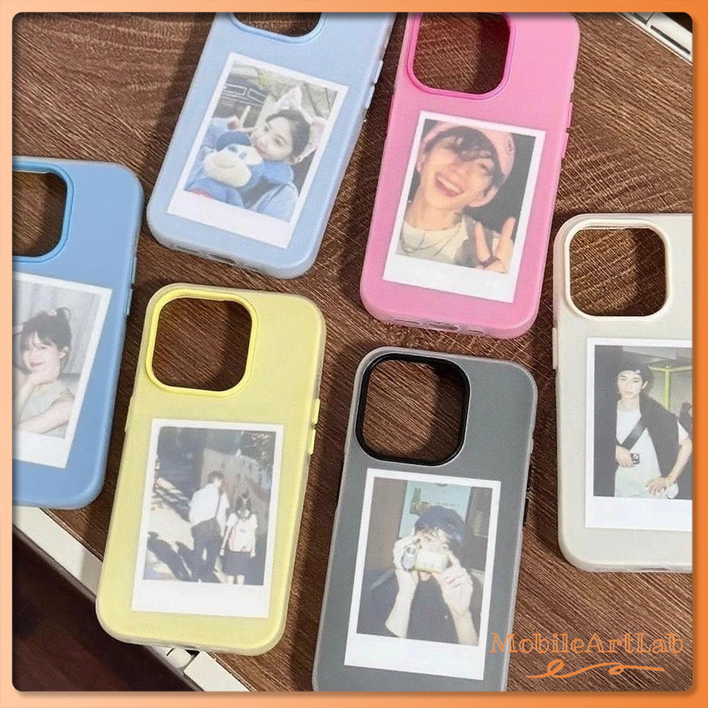 ฟรอสต์แมทท์ 2-in-1 สีแคนดี้ เข้ากันได้สำหรับ เคสไอโฟน11 เคส iphone 17 16 Pro Max 7Plus XR 11 12 13 14 15 สีชมพูสวยงามV