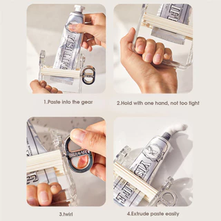 Rolling Squeezer Lazy เครื่องจ่ายยาสีฟันชุดอุปกรณ์ห้องน้ํายาสีฟัน Squeezer ย้อมผมสีเครื่องสําอางค์สี Squeezer