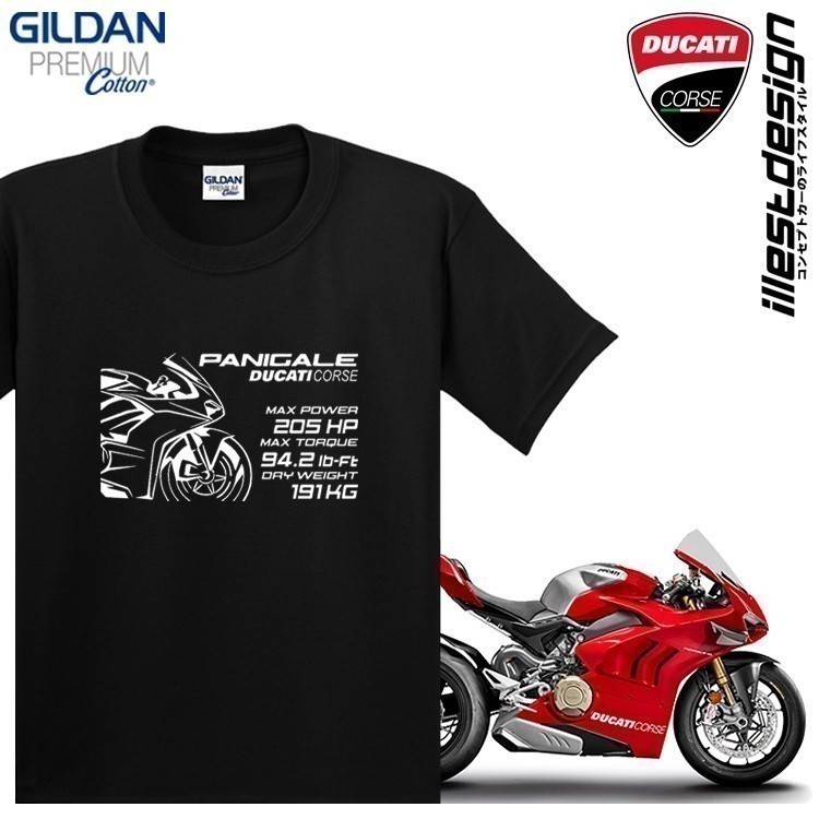 23 แฟชั่น 2026 Moto Tees : Ducati Panigale BD103 จักรยานและเสื้อยืดข้อมูลจําเพาะ ARTICLE 1299S 1199S