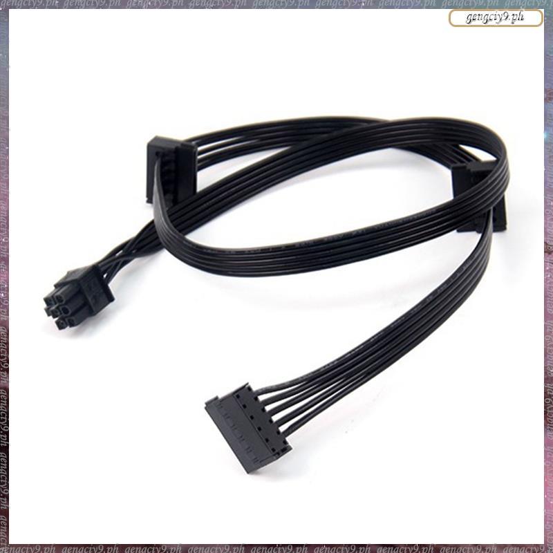 [LR] 1 ชิ้น GPU PCI Express 6Pin ชาย 1 ถึง 3 SSD สายไฟสําหรับ CX850M CX750M CX600M CX500M CX430M Mod