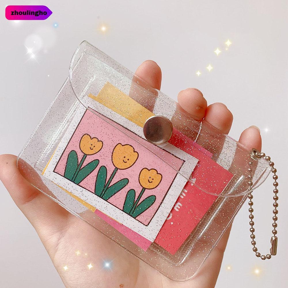 ZHOULINGHO Card Bag PVC Bling Fashion Wallet