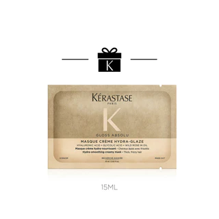 [สำหรับสมนาคุณ งดจำหน่าย] Kerastase Gloss Absolu Masque Crème Hydra-Glaze for Thick Hair Prone to Frizz 15ml