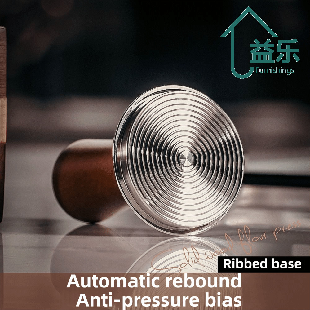 ANTINON ค้อนแรงดัน, ฐานสแตนเลสทนทานกาแฟ Tamper, ด้ามไม้พรีเมี่ยม 51/53/58 มม. Barista เครื่องมือ Professional ใช้