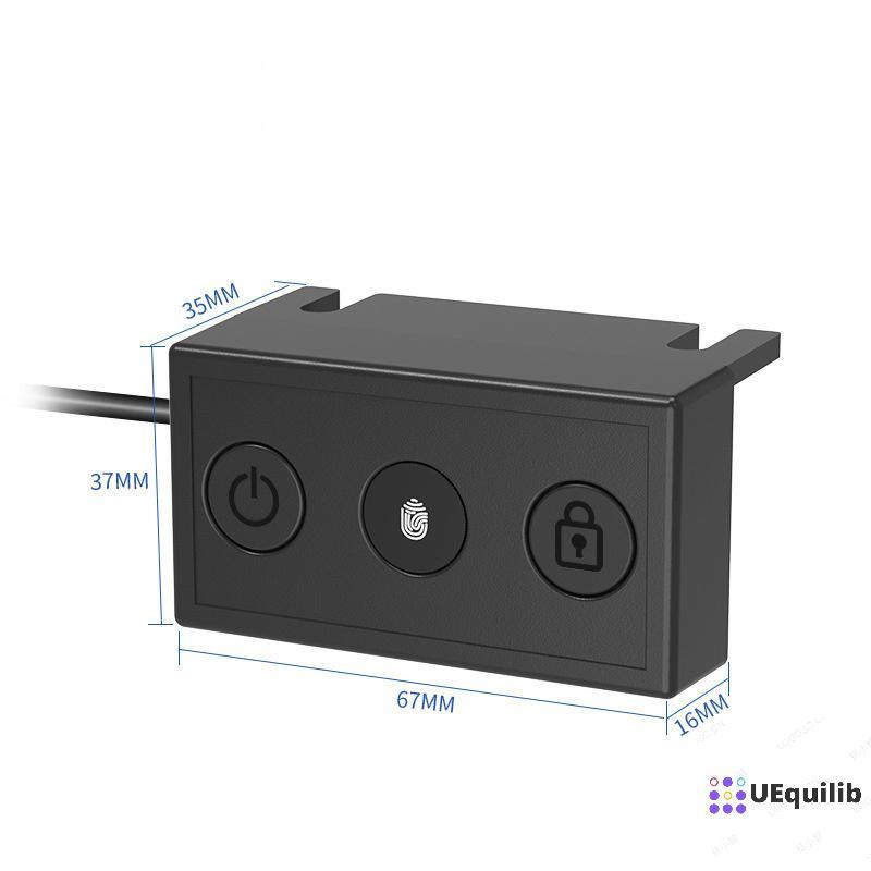 Uequilib USBputer สแกนลายนิ้วมือปุ่มสวิทช์ On Off Security Key Reader สําหรับ Windows Hello แล็ปท็อป