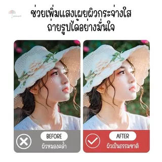 ไฟติดหัวกล้อง ไฟสตูดิโอ ไฟไลฟ์สดถ่ายภาพ น้ำหนักเบา พกพาสะดวก LED ไฟเซลฟี่ ชาร์จไฟได้ สำหรับมือถือ แล็ปท๊อป กล้อง