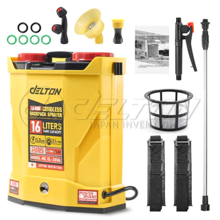 DELTON ถังพ่นยาแบตเตอรี่ไร้สาย 20V ขนาด 16 ลิตร รุ่น EL-2016L ใช้งานร่วมกับ แบตเตอรี่ DELTON UltraFlex และ TURBO FORCE