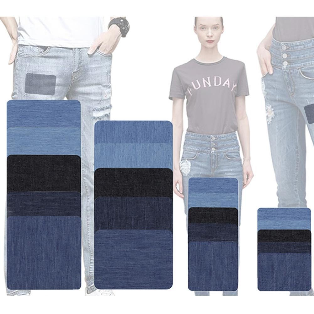 Thermal Sticky Iron On Mending Patch กางเกงยีนส์ซ่อมออกแบบตกแต่งกระเป๋าหมวก T4t7