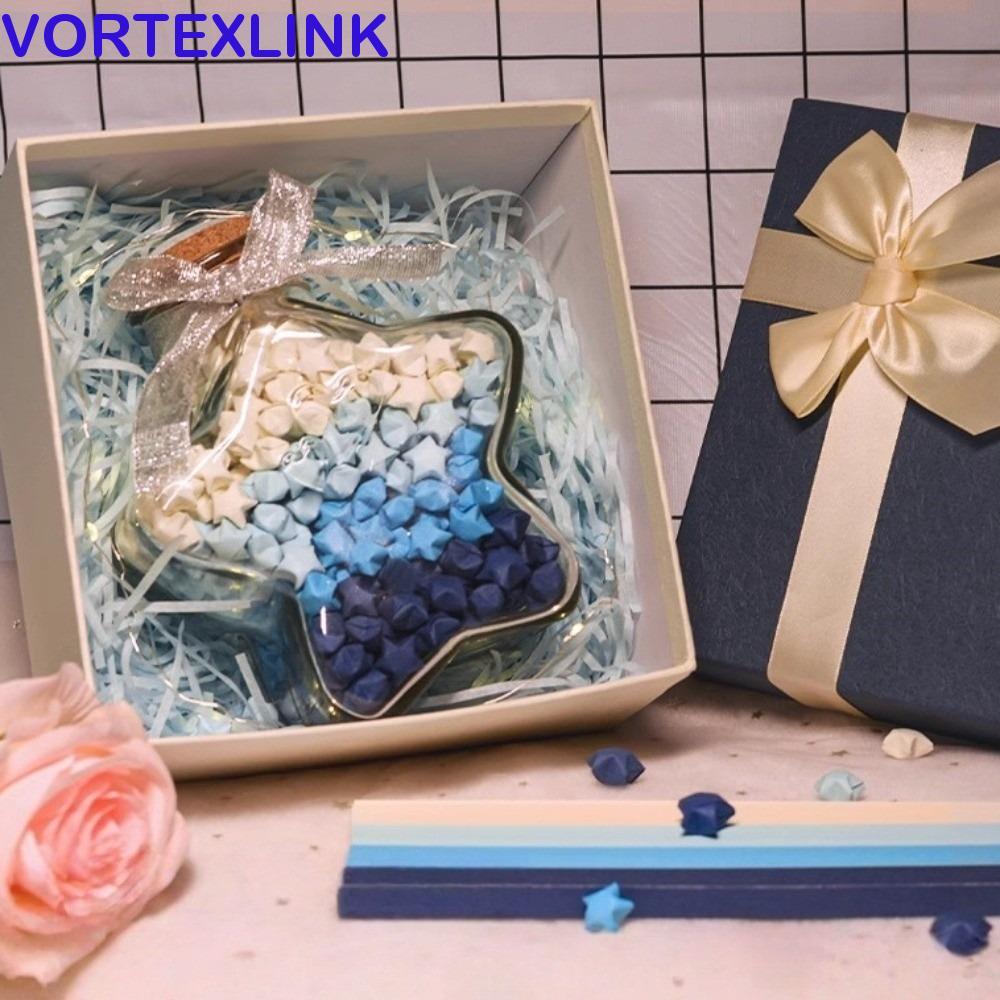 VORTEXLINK Five Pointed Star Bottle Gift Box, Paper Star DIY Origami Stars Paper Strips, Decoracion 