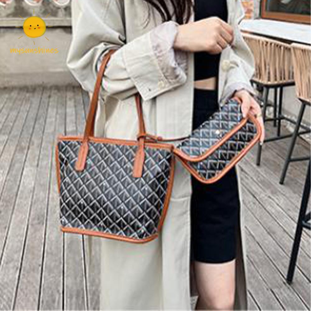 Diamond Tote Bag Ladies Tote Handbags W/ Diamond Pattern