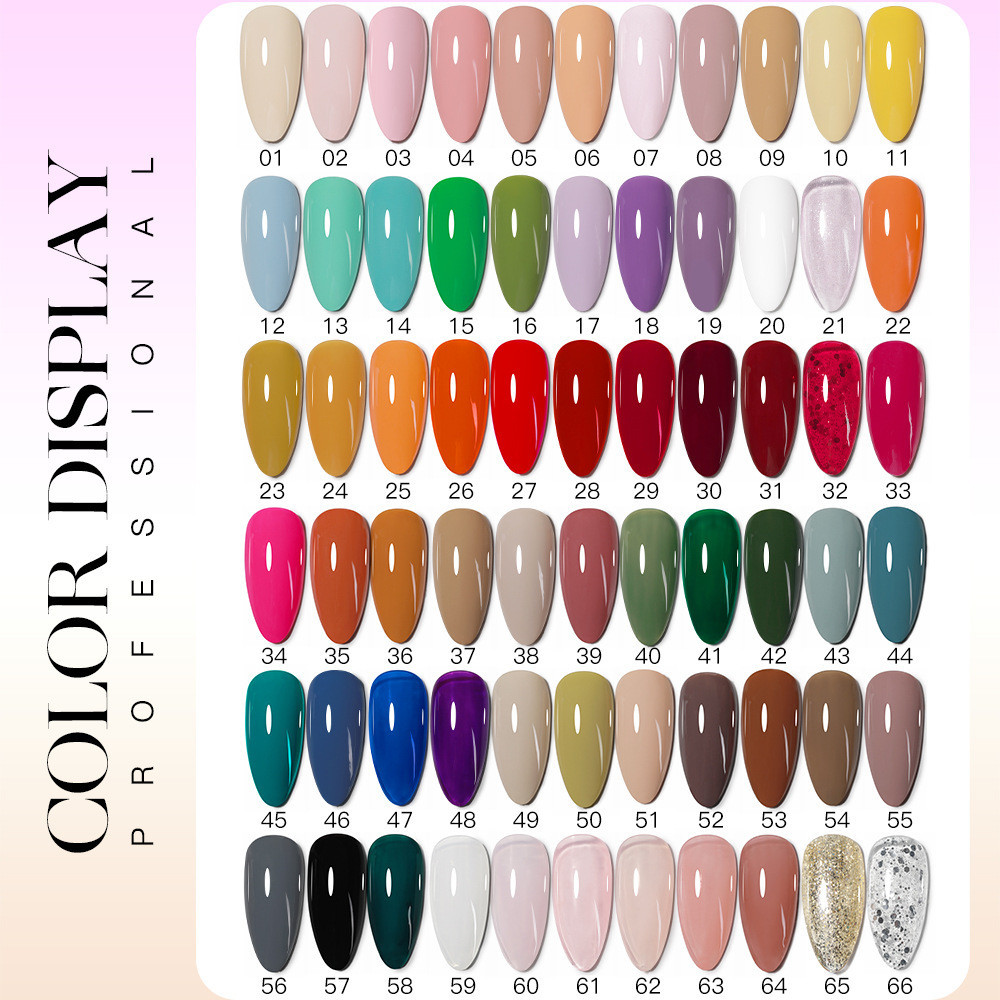 AS สีเจลทาเล็บ รุ่นขวดเงิน HEMA TPO FREE มี 66 สี ยาทาเล็บเจล