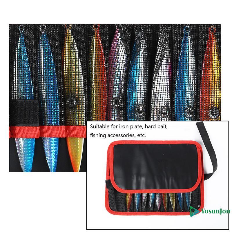 YosunJon] Fishing Lure Bag 12 Slots Fishing Bag Lure Organizer Bait Storage Bag Waterproof Fishing L