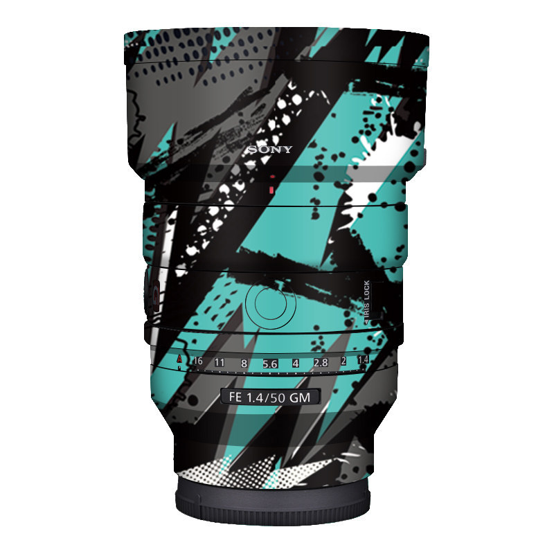 เหมาะสําหรับ Sony FE50mmF1.4 GM เลนส์ฟิล์มป้องกัน Sony50f1.4 คาร์บอนไฟเบอร์สติกเกอร์การ์ตูน