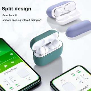กรณีสีทึบหูฟังฝาครอบFundasสําหรับApple AirPods 4 3 2 1 ซิลิโคนกันกระแทกหูฟังสําหรับApple AirPods Pro3 Pro2 Proครอบคลุมเชลล์หูฟังกล่องอุปกรณ์เสริม
