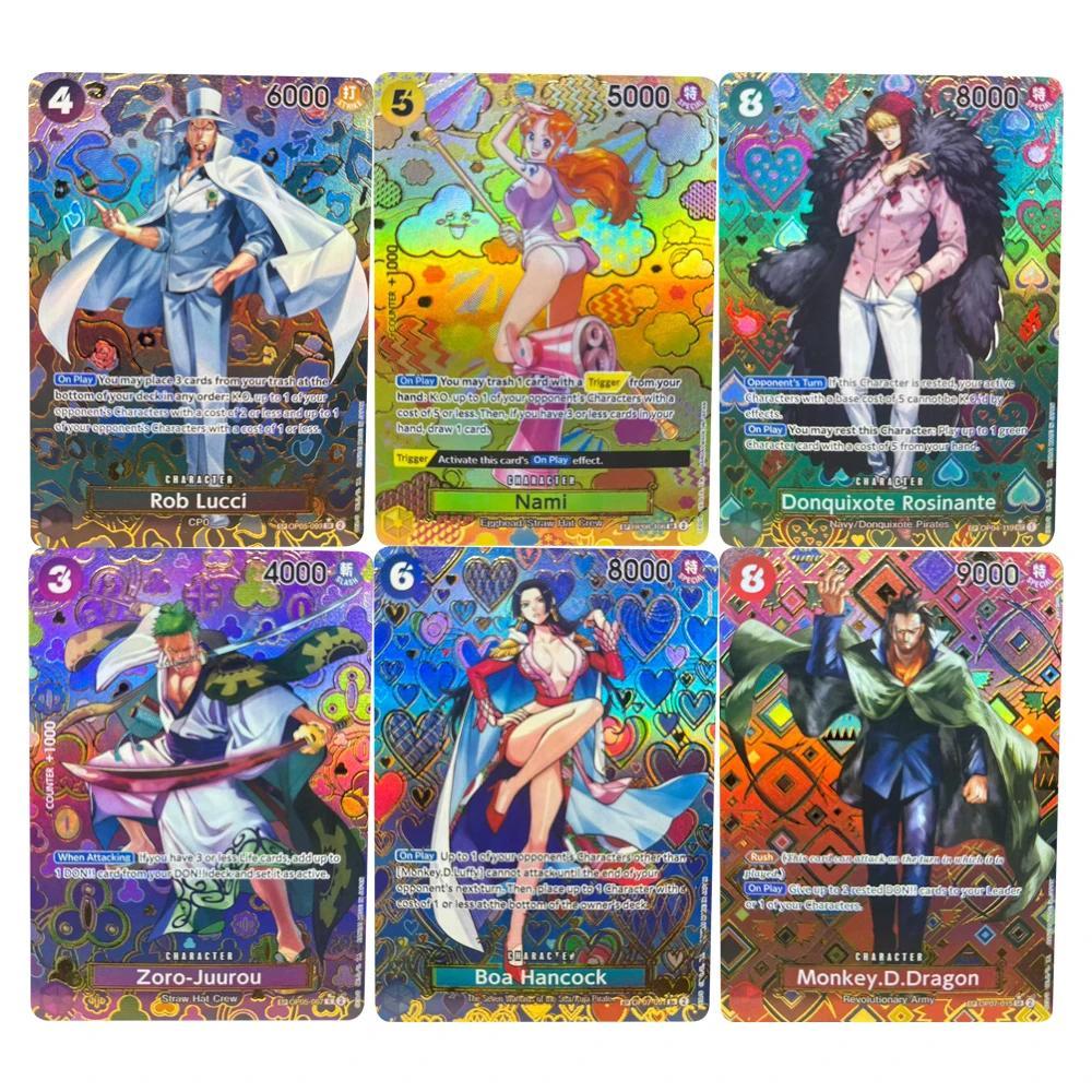 ONE PIECE คอลเลกชันการ์ด 0P07-051 Nami Rob Lucci Boa Hancock EN DIY คุณภาพสูง Self Made เกมอะนิเมะการ์ดของเล่น