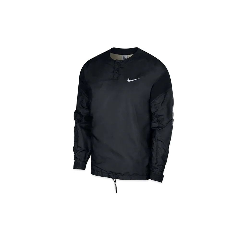 FEAR OF GOD Nike Long Sleeve Henley Top Black Unused