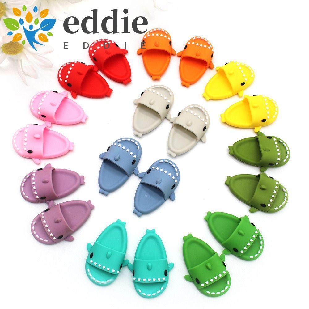 EDIE BJD12 ตุ๊กตารองเท้า,รองเท้าแตะ Mini Ob11 ตุ๊กตา Shark รองเท้าแตะ,รองเท้าตกแต่งพลาสติกน่ารักการ์