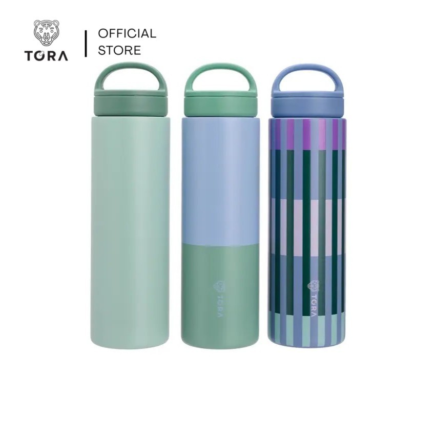 TORA กระติกน้ำสุญญากาศ 700 มล. รุ่น SS26 สแตนเลส 304 เก็บร้อน 6–8 ชม. เย็น 12–18 ชม. ฝามีห่วงหิ้ว พกพาสะดวก