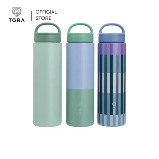 TORA กระติกน้ำสุญญากาศ 700 มล. รุ่น SS26 สแตนเลส 304 เก็บร้อน 6–8 ชม. เย็น 12–18 ชม. ฝามีห่วงหิ้ว พกพาสะดวก