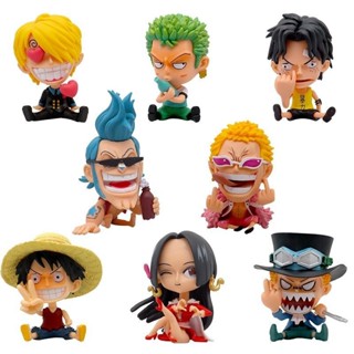 อะนิเมะDoll🔥One Pieceตัวเลขรุ่นQชุดหมวกฟางLuffy Zoron Sanji …
