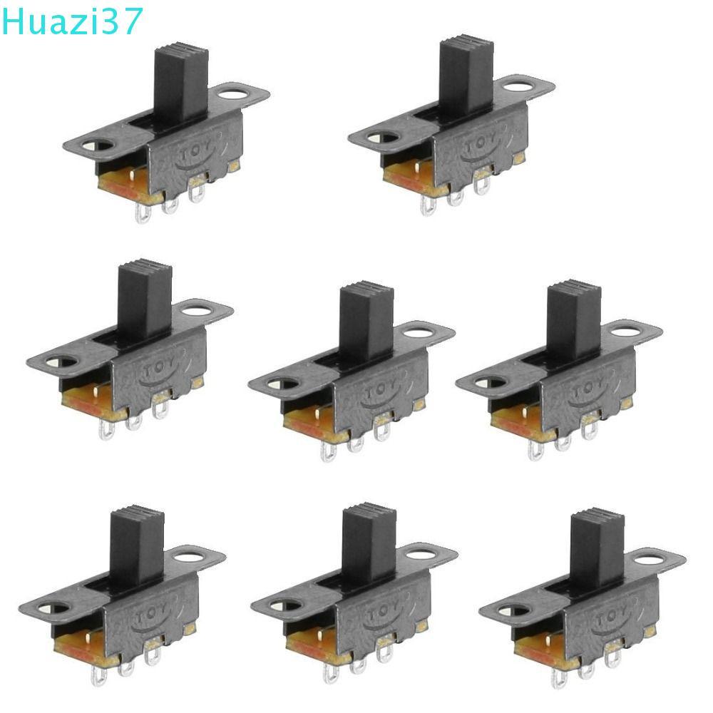 COMAME สวิตช์สไลด์ 8 ชิ้น, แผง DC 50V 0.5A Micro Mini Toggle Switch, 6 มม.3 ขา 2 ตําแหน่ง SS12F15VG6