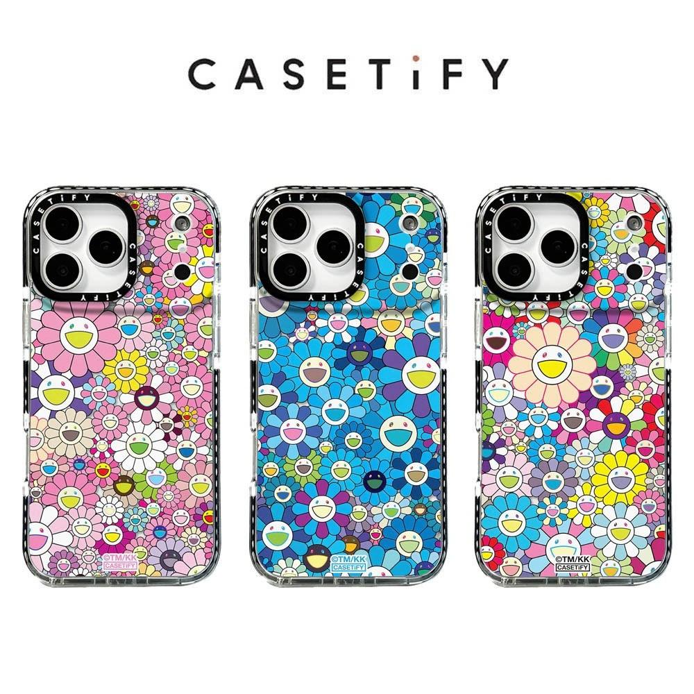 เคสโทรศัพท์ TPU ลายการ์ตูนดอกไม้สีสันสดใส สำหรับ iPhone18promax 17Air 16, 15, 14, 13, 12, 11 กันกระแทก ป้องกันการเหลือง