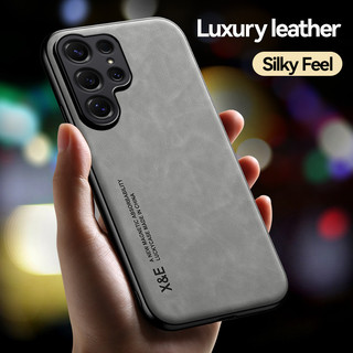 สําหรับ Samsung Galaxy S26 S25 S24 S23 S22 S21 Plus S26 Ultra S25 Edge S25FE S24FE S23FE S21FE S20FE หรูหราหนังแม่เหล็กโทรศัพท์กรณีกล้องป้องกันสีทึบกันกระแทกซิลิโคนนุ่มฝาครอบ