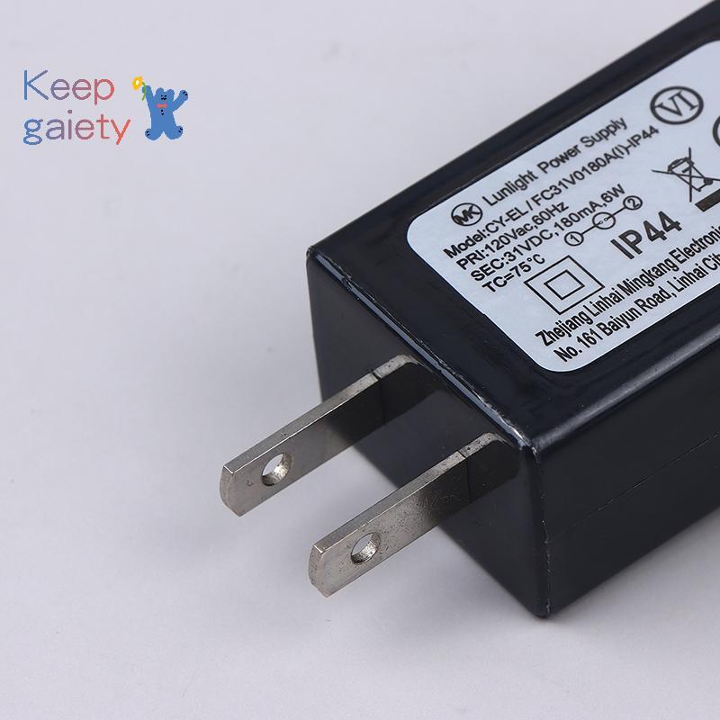 [Kpt-t] EU US UK Plug AC 220V 110V ถึง 31VDC 6W 24V 5V Transformer Plug Power Supply IP44 8 โหมดหลอด
