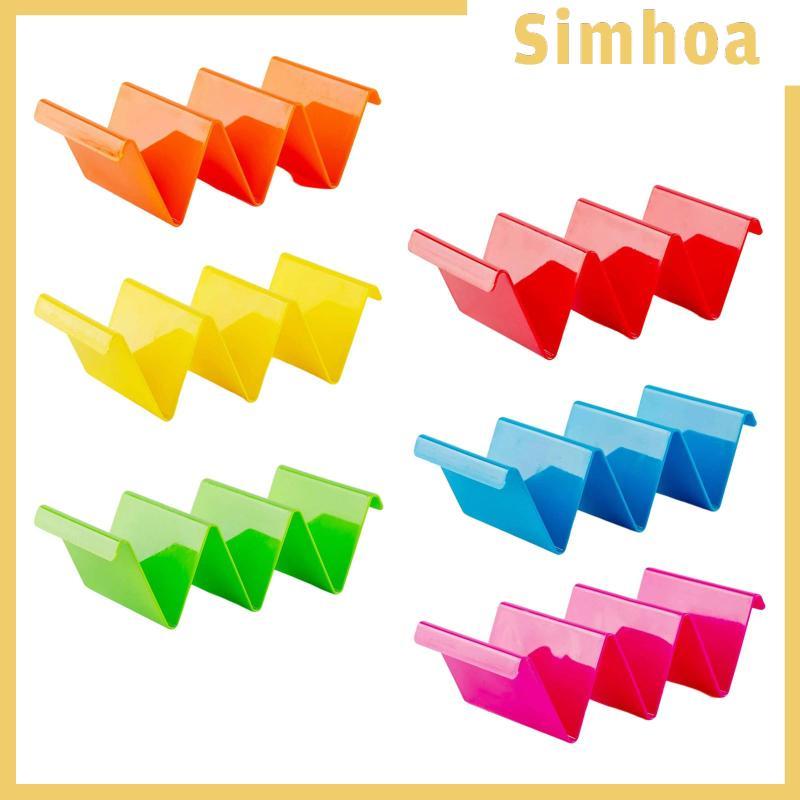 [SIMHOA] Taco Holder Stand Compact Taco Baking Rack สําหรับรวบรวมร้านอาหารปาร์ตี้